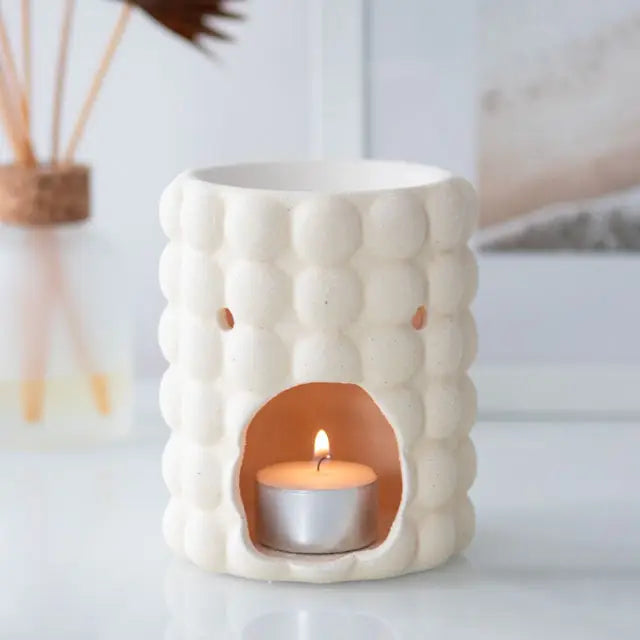 Brûleur à huile et chauffe-cire à bulles Cream Speckle