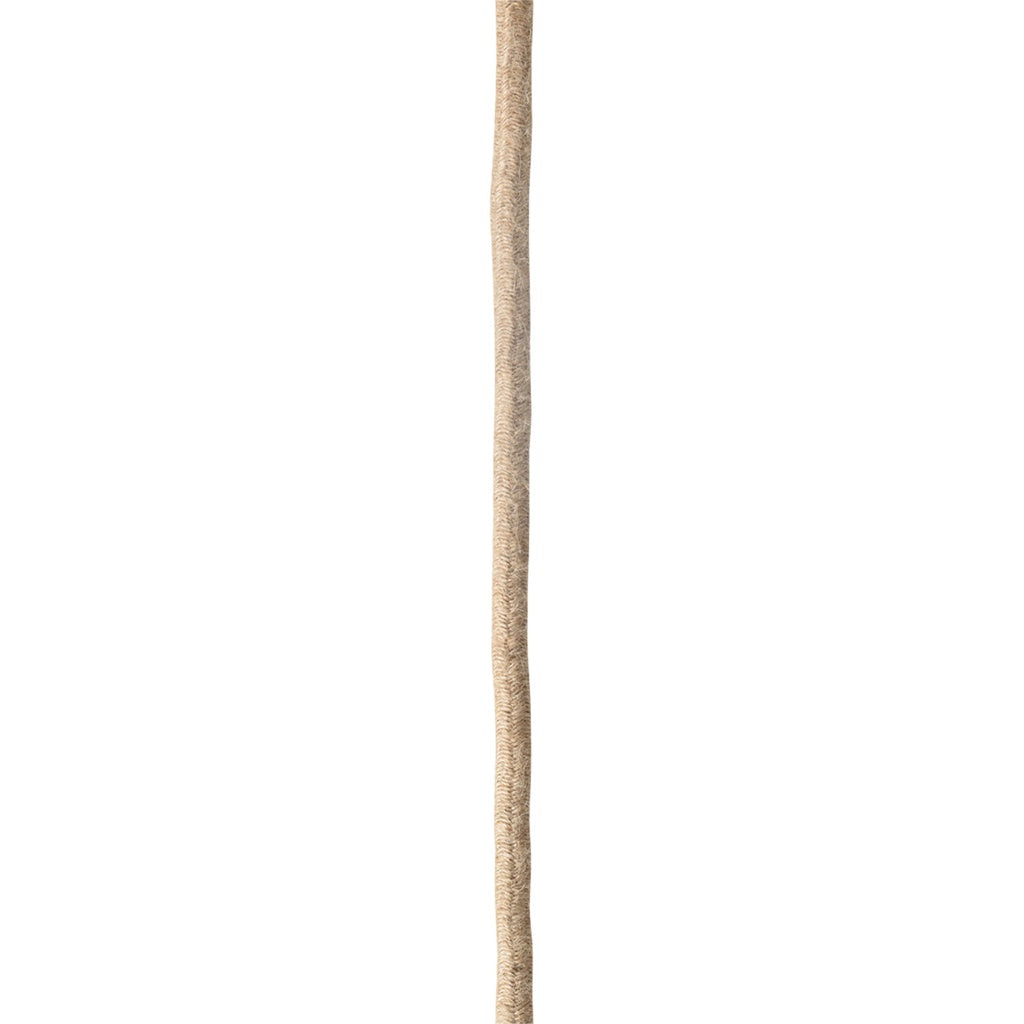 Suspension Douille noire 110cm câble naturelle rosace