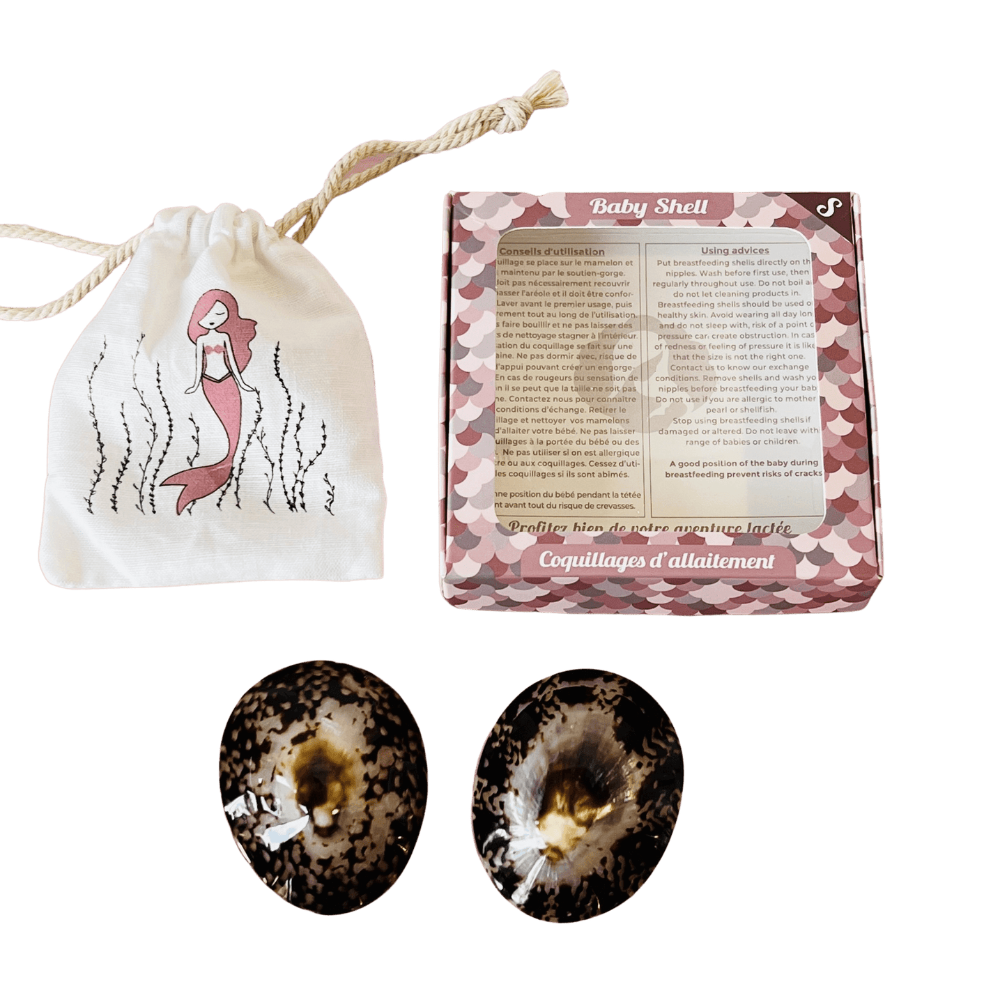 COQUILLAGES D'ALLAITEMENT 100% NATUREL / MEDIUM