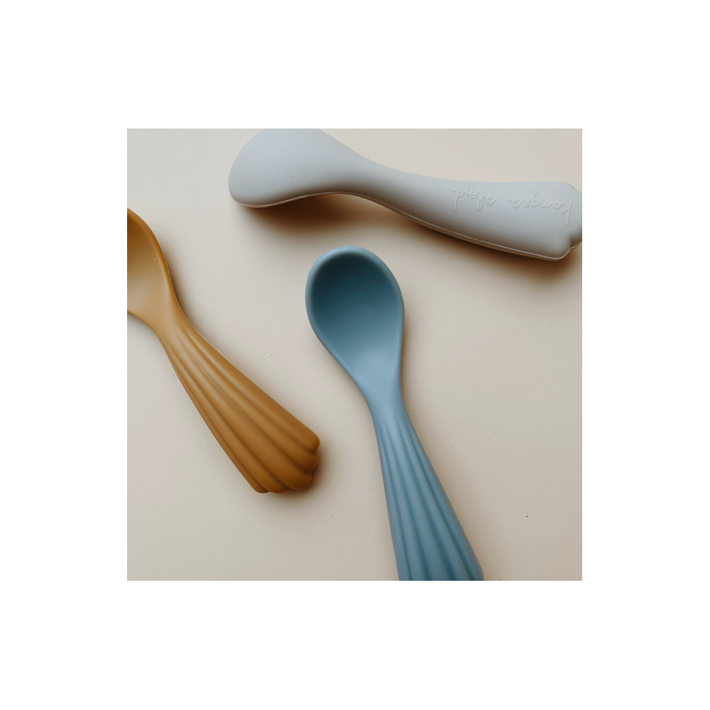 3 CUILLÈRES SILICONE - WARM GREY