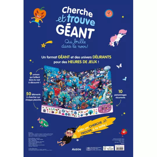 CHERCHE ET TROUVE GÉANT : Qui brille dans le noir