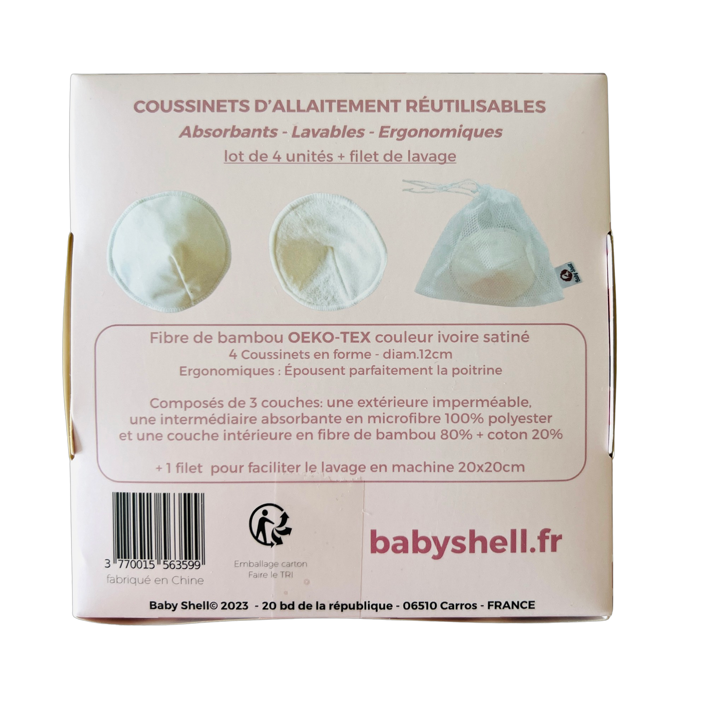 COUSSINETS ALLAITEMENT - Absorbants - Réutilisables