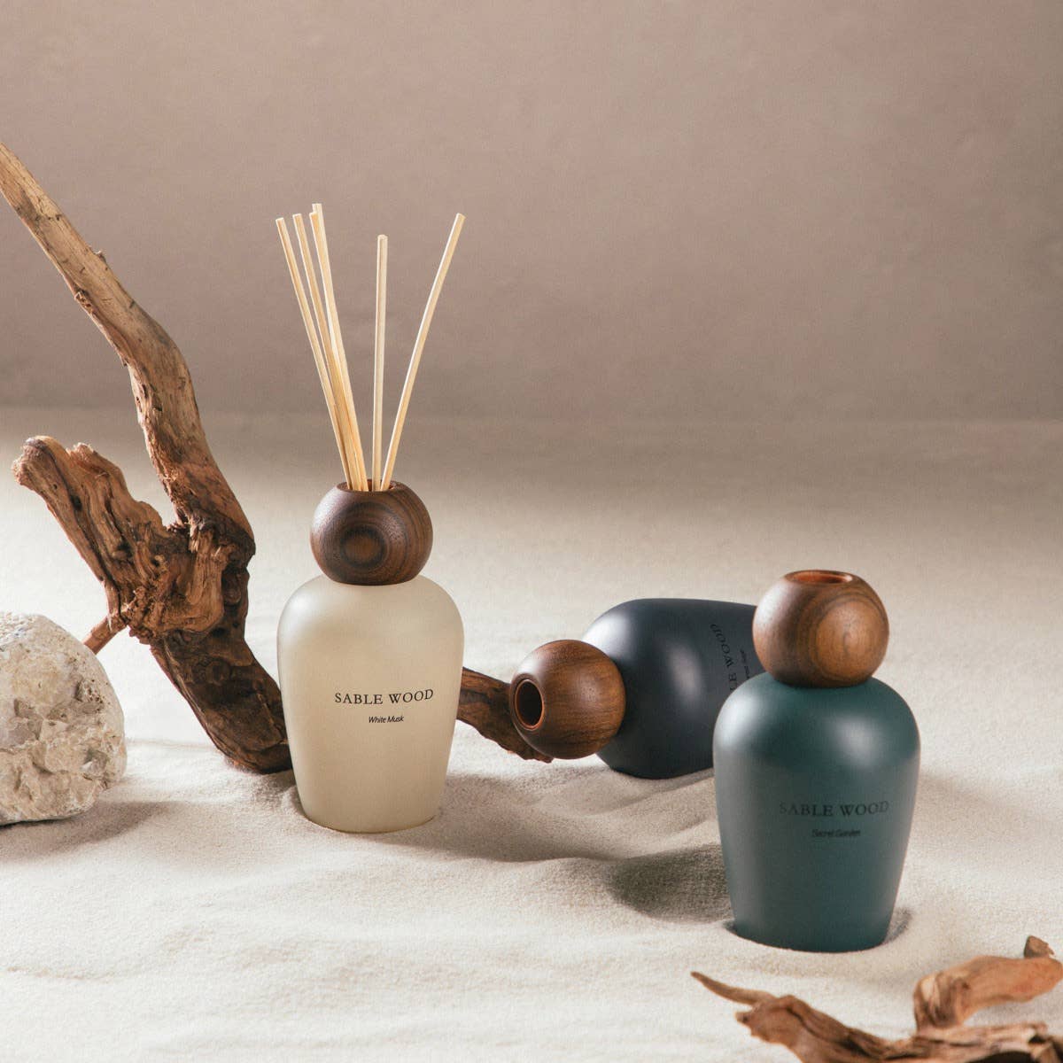 Diffuseur de parfum | SABLE WOOD | Musc blanc | 200 ml