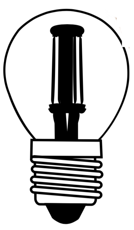 Ampoule LED Ronde 6W E27 ambre D4,5 H8cm dimmable