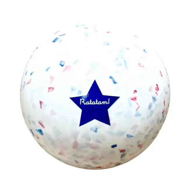 BALLON CONFETTI BLEU