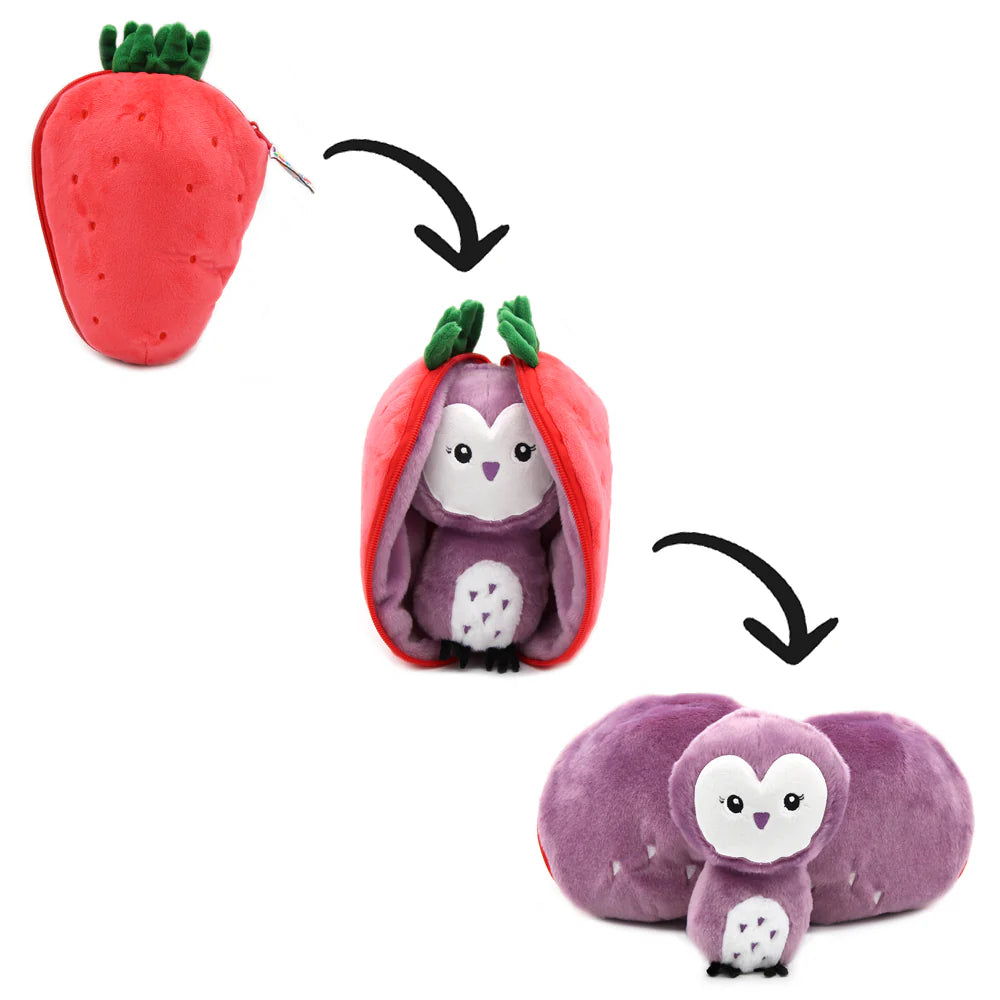 PELUCHE VIOLET FRAISE