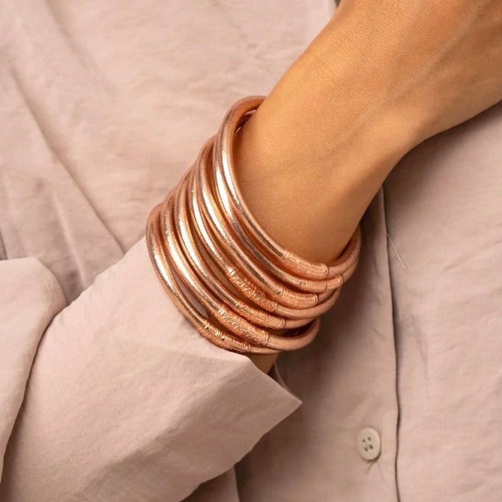 JONC BOUDDHISTE SIMPLE ROSE GOLD