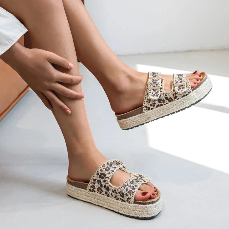 SANDALES DOUBLES BANDES
