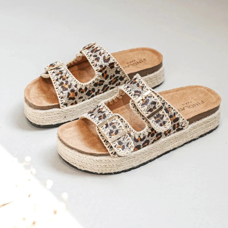SANDALES DOUBLES BANDES