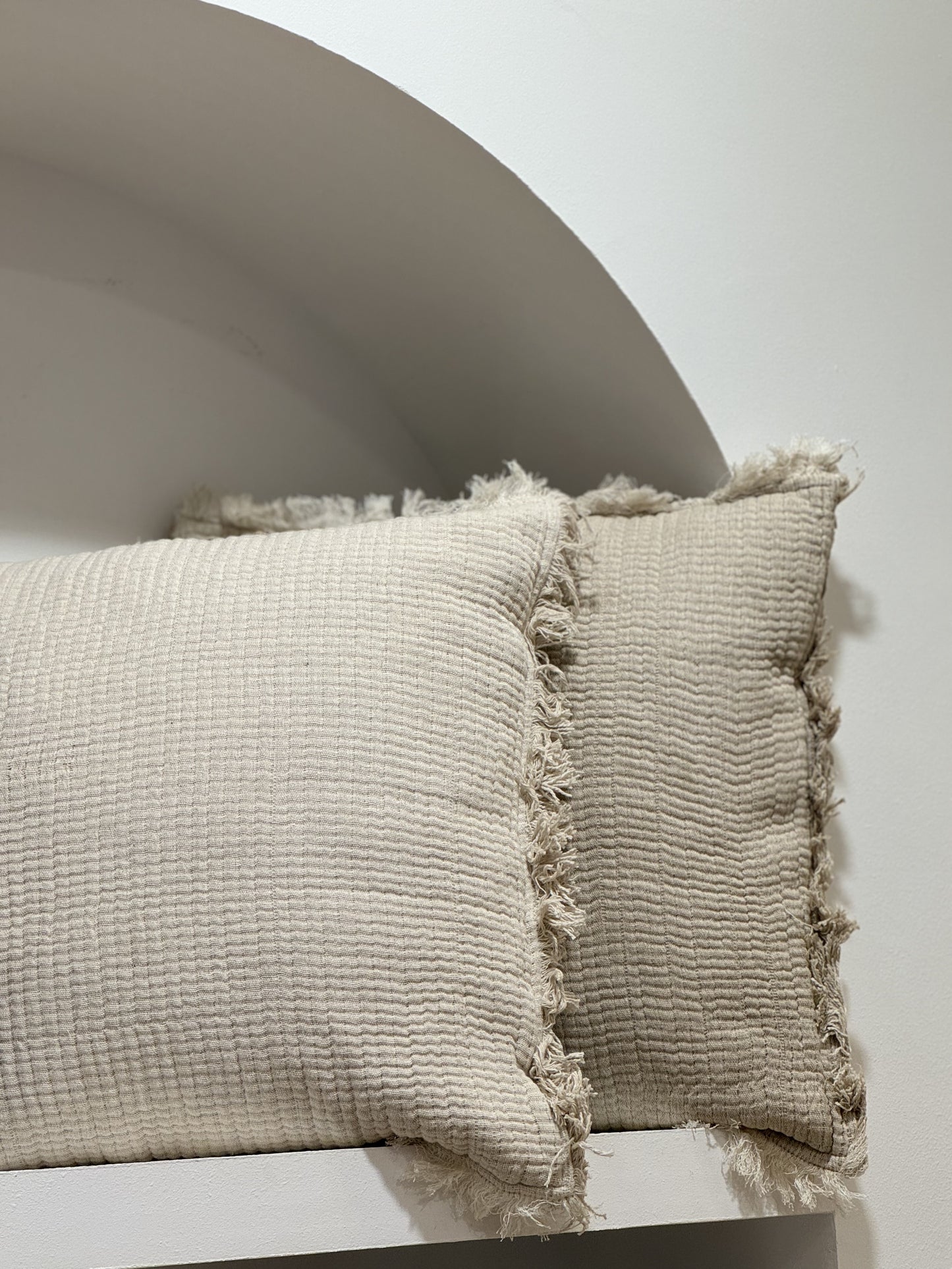 Coussin à franges