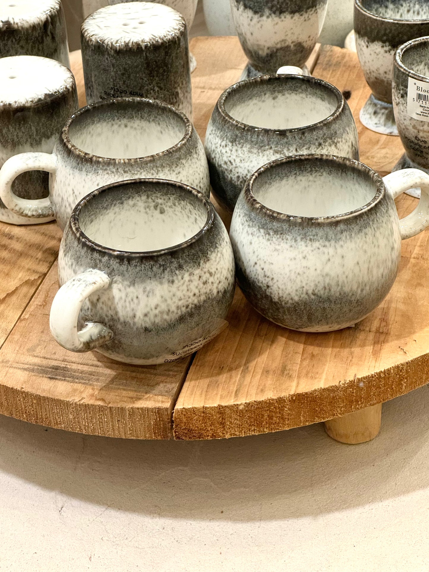 Paula Ensemble de sel et poivre, Gris, Grès