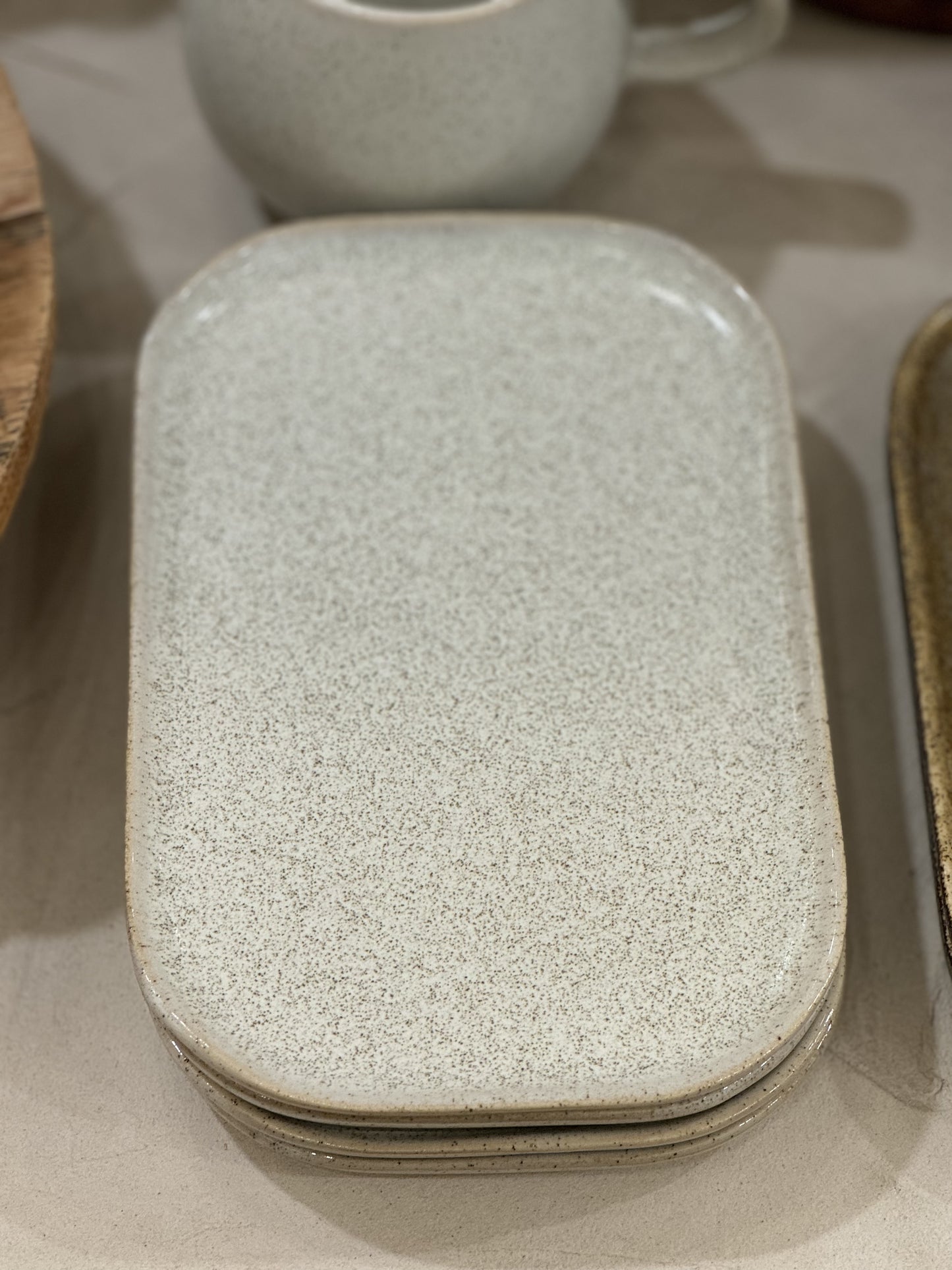 Addison Assiette Grès Blanc