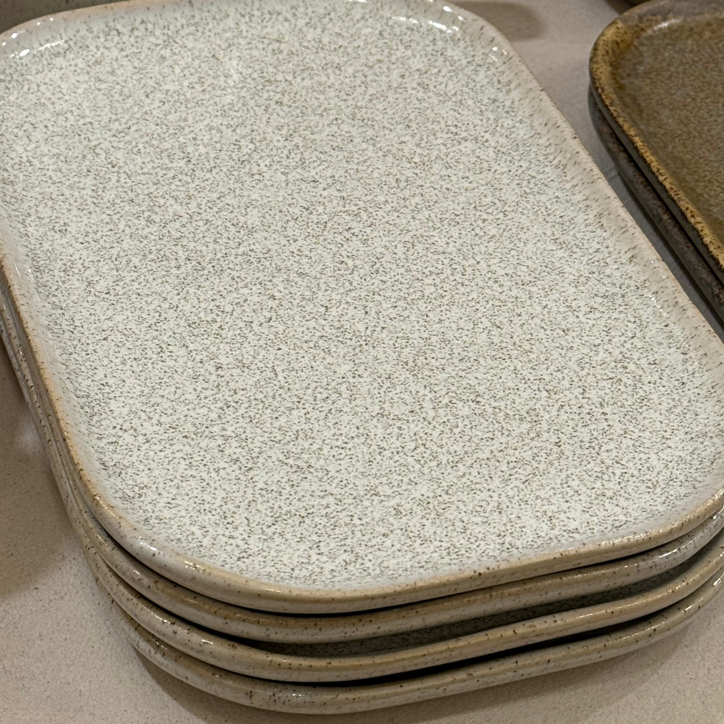 Addison Assiette Grès Blanc