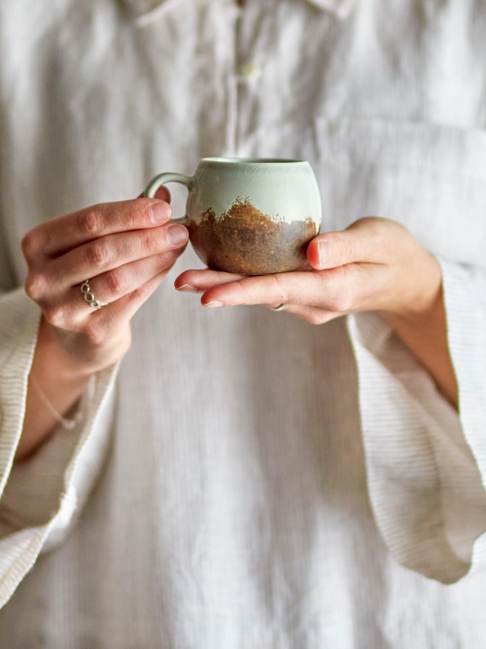 Paula Tasse à expresso, Marron, Grès
