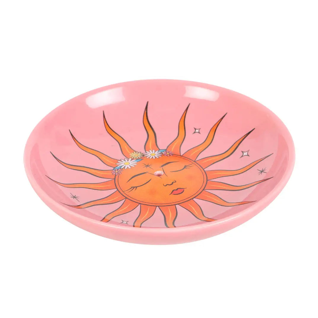 Le Porte-Encens en Céramique Rose Céleste Soleil
