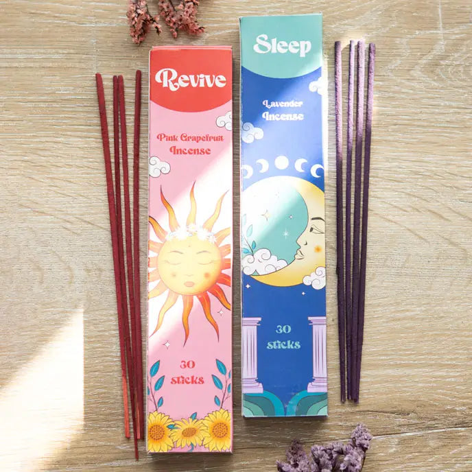 Lot de 2 ensembles de bâtonnets d'encens Celestial Sleep & Revive
