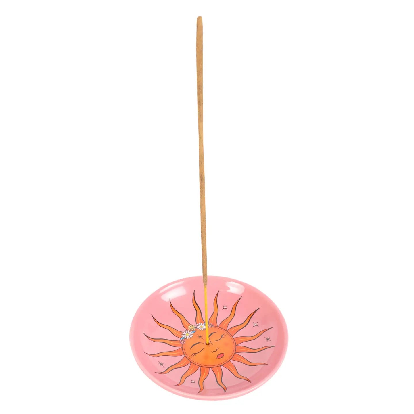 Le Porte-Encens en Céramique Rose Céleste Soleil