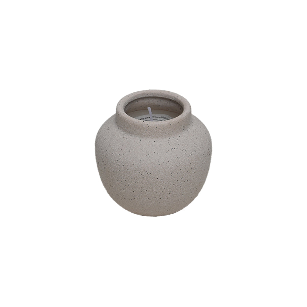 Bougie pot texturé