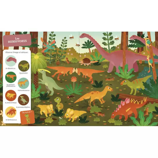 CHERCHE ET TROUVE DES TOUT-PETITS : Les dinosaures.