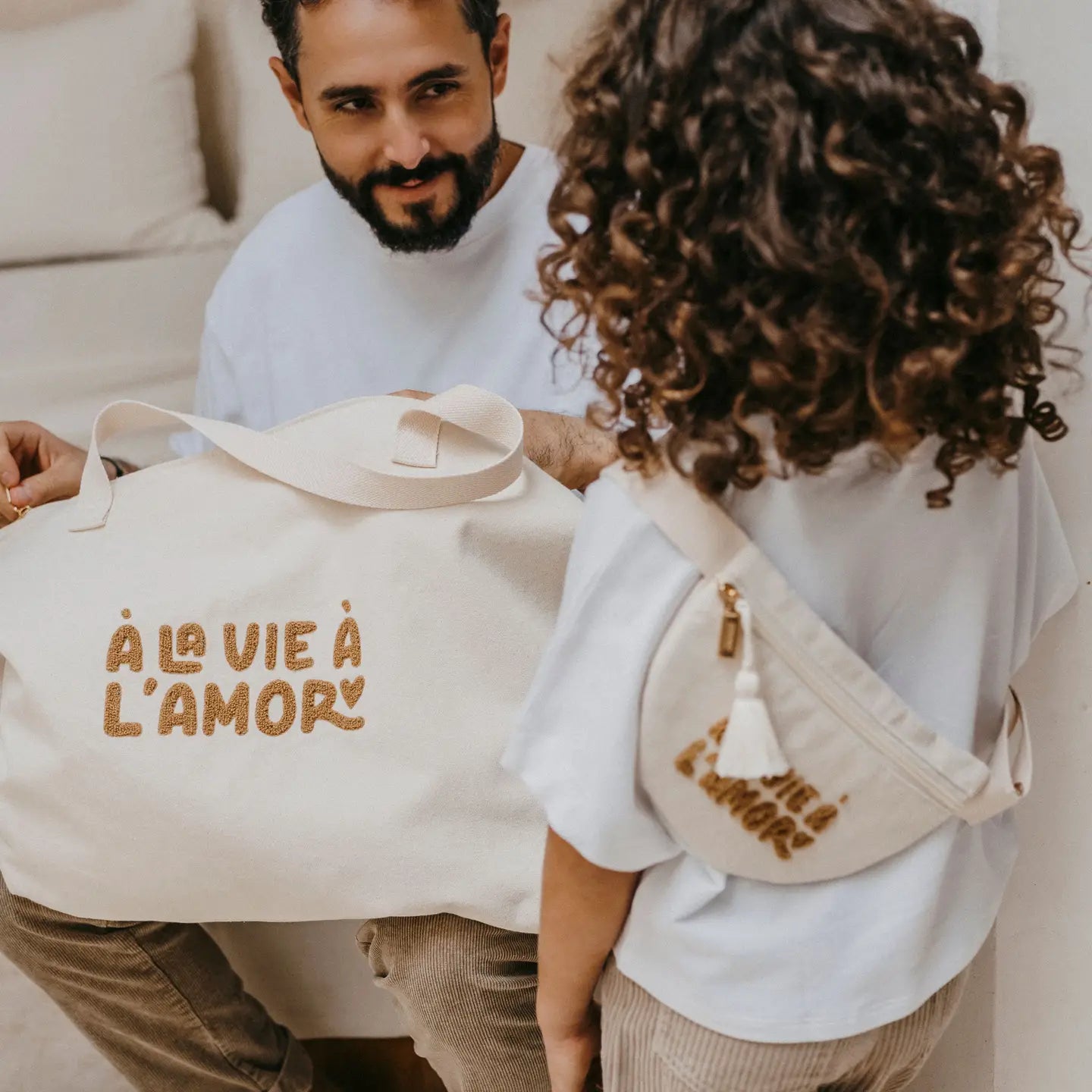 SAC CABAS À LA VIE À L'AMOR