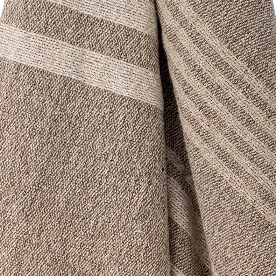 Lugo Plaid, Marron, Coton recyclé