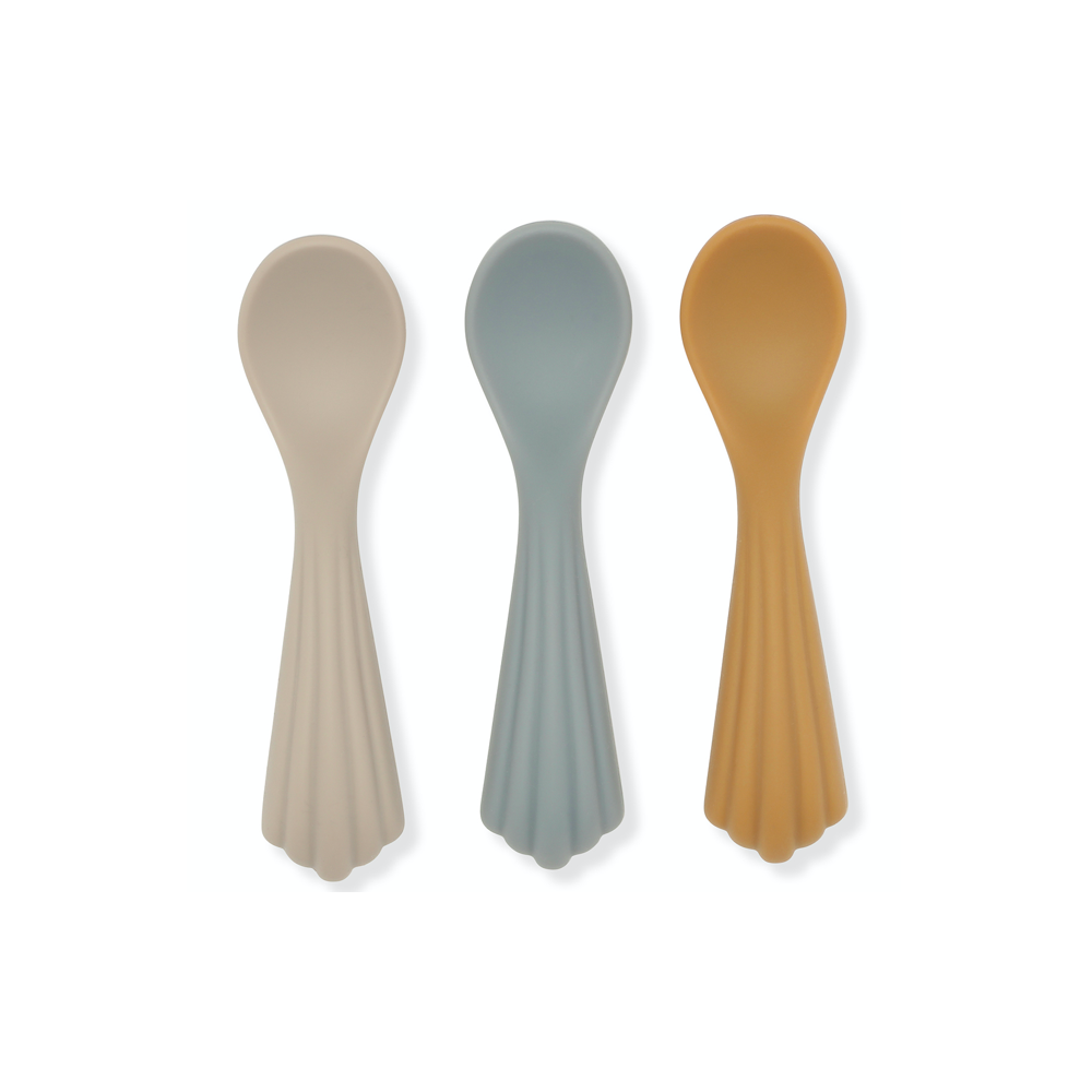 3 CUILLÈRES SILICONE - WARM GREY