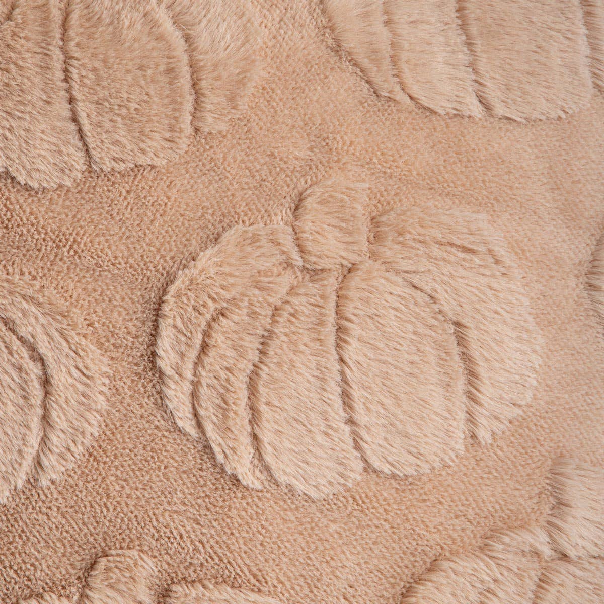 Housse de coussin | MATARA | avec un effet texturé en beige citrouille