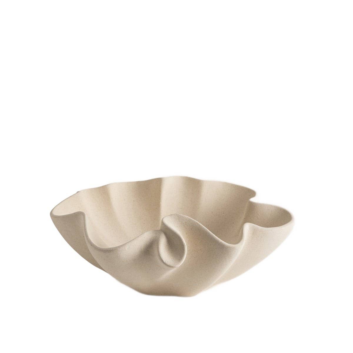 Plateau décoratif | EVANIA | bord irrégulier, beige