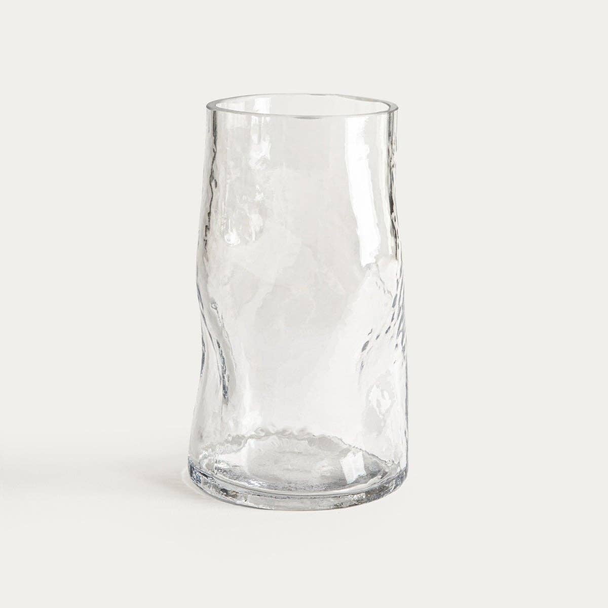 Vase | SOOFTE | verre transparent ondulé