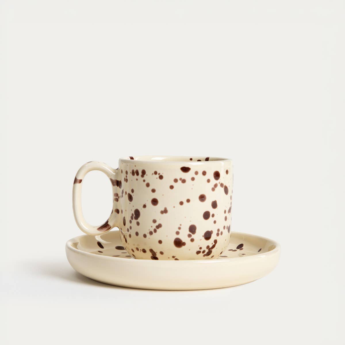 Tasse et soucoupe | KENKI | à pois | 0,15 l
