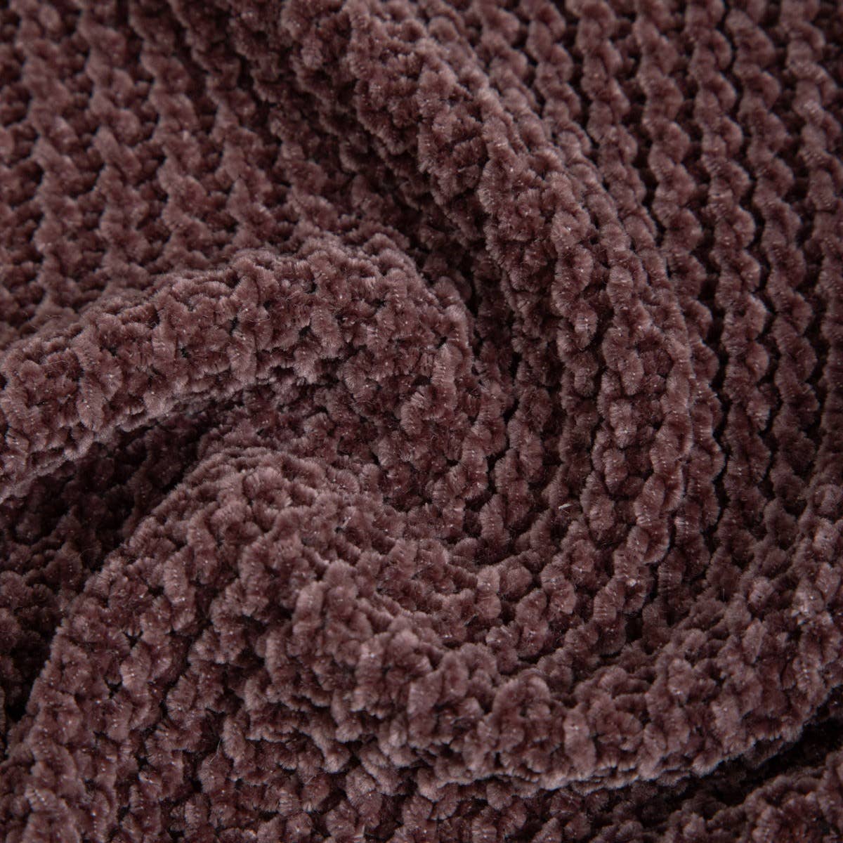 Couverture | CHENILLE | chenille chocolat |