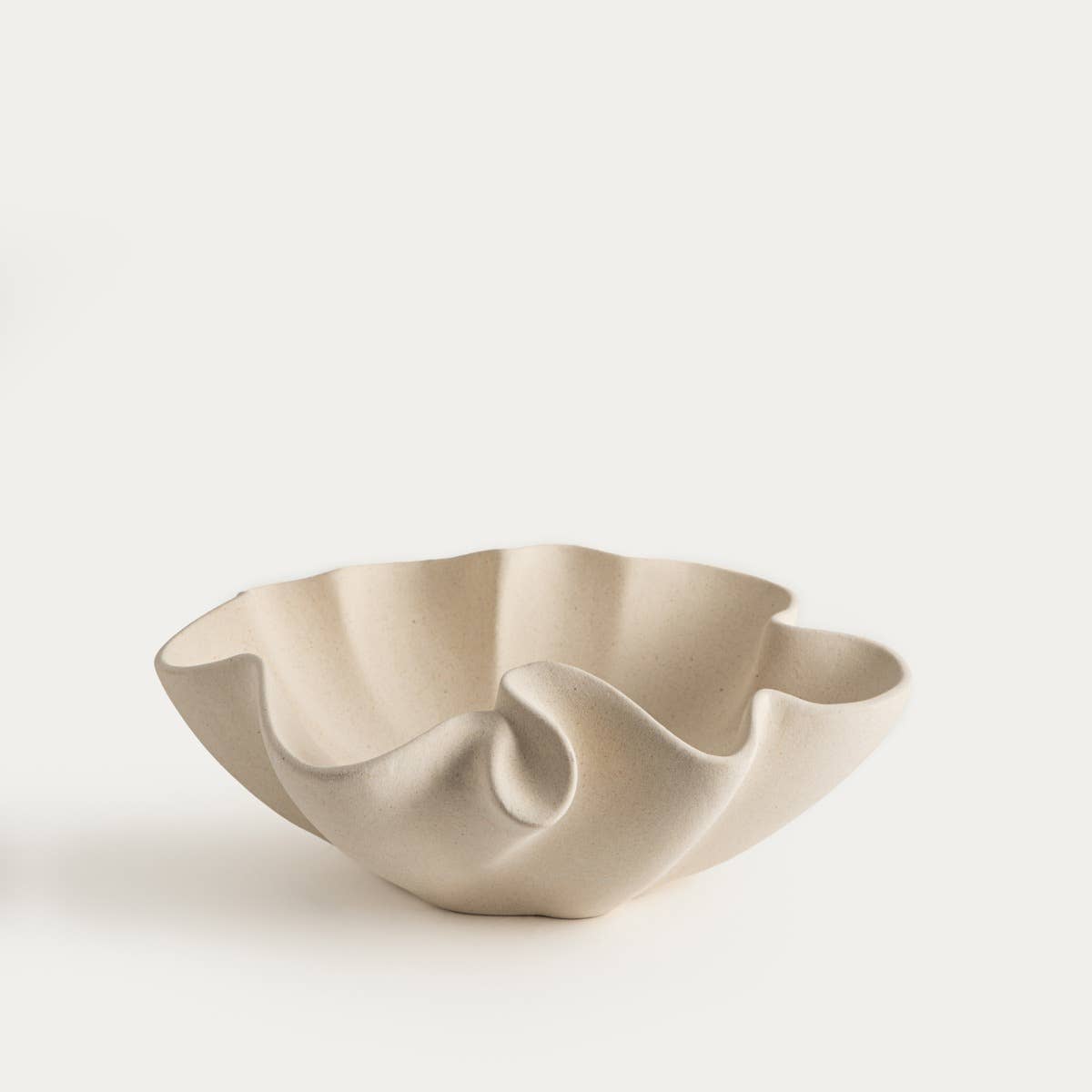 Plateau décoratif | EVANIA | bord irrégulier, beige