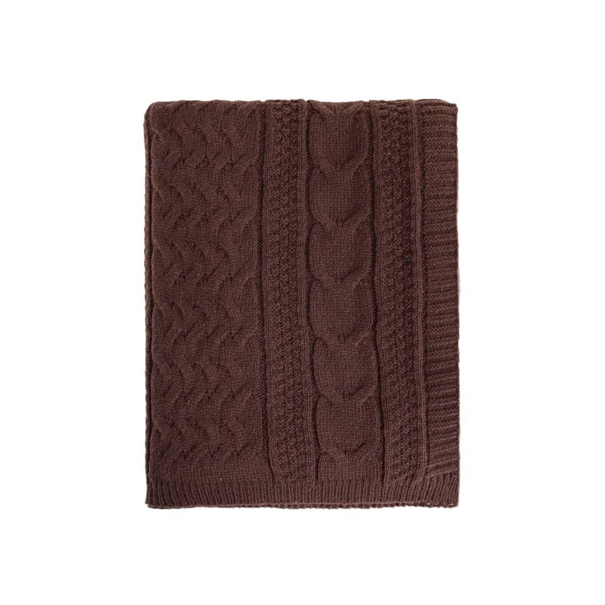Couverture | FLAVE | style pull de couleur chocolat