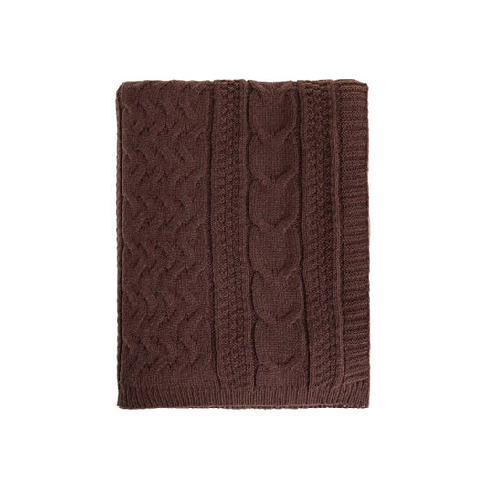 Couverture | FLAVE | style pull de couleur chocolat