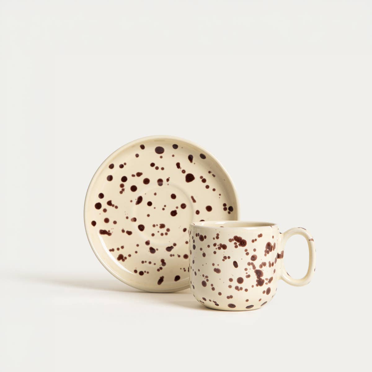 Tasse et soucoupe | KENKI | à pois | 0,15 l