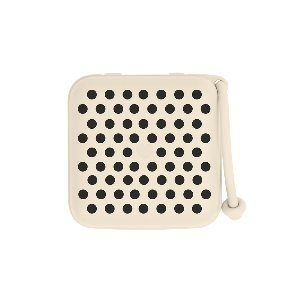 Boîte à tétine STUDIO Polka - Ivory/Black