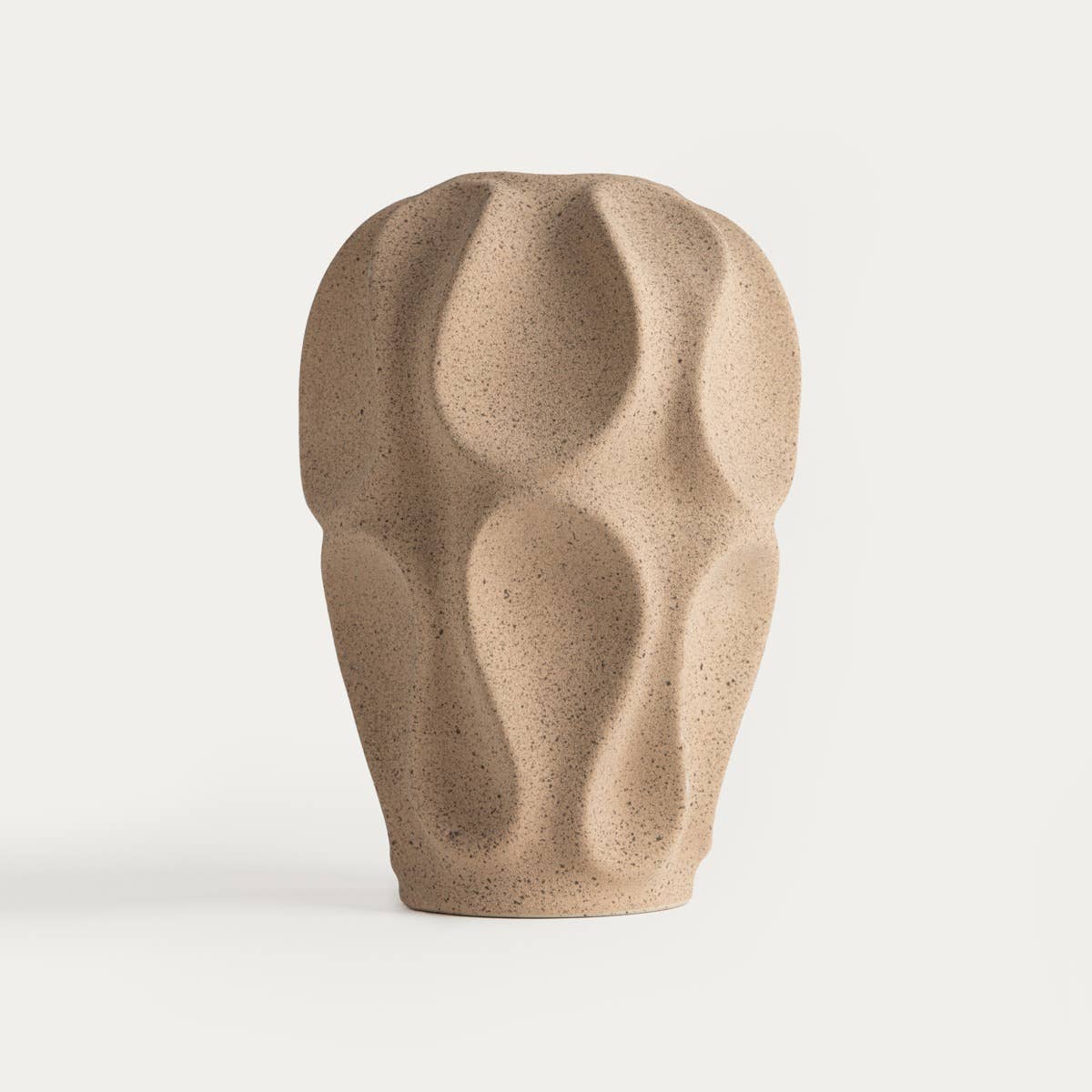 Vase | BELLARO | céramique beige avec motifs décoratifs