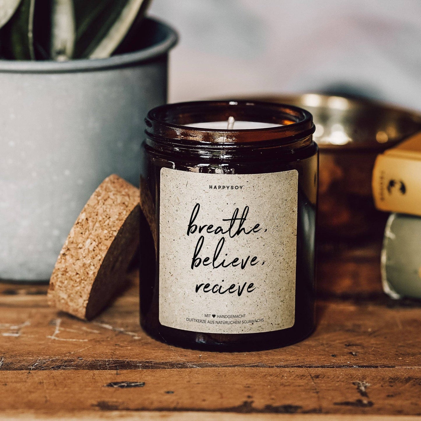 Bougie parfumée | Breathe, Believe, Receieve