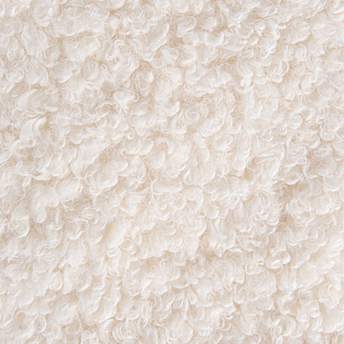 Couverture | SOLANO | bouclé blanc à texture bouclée