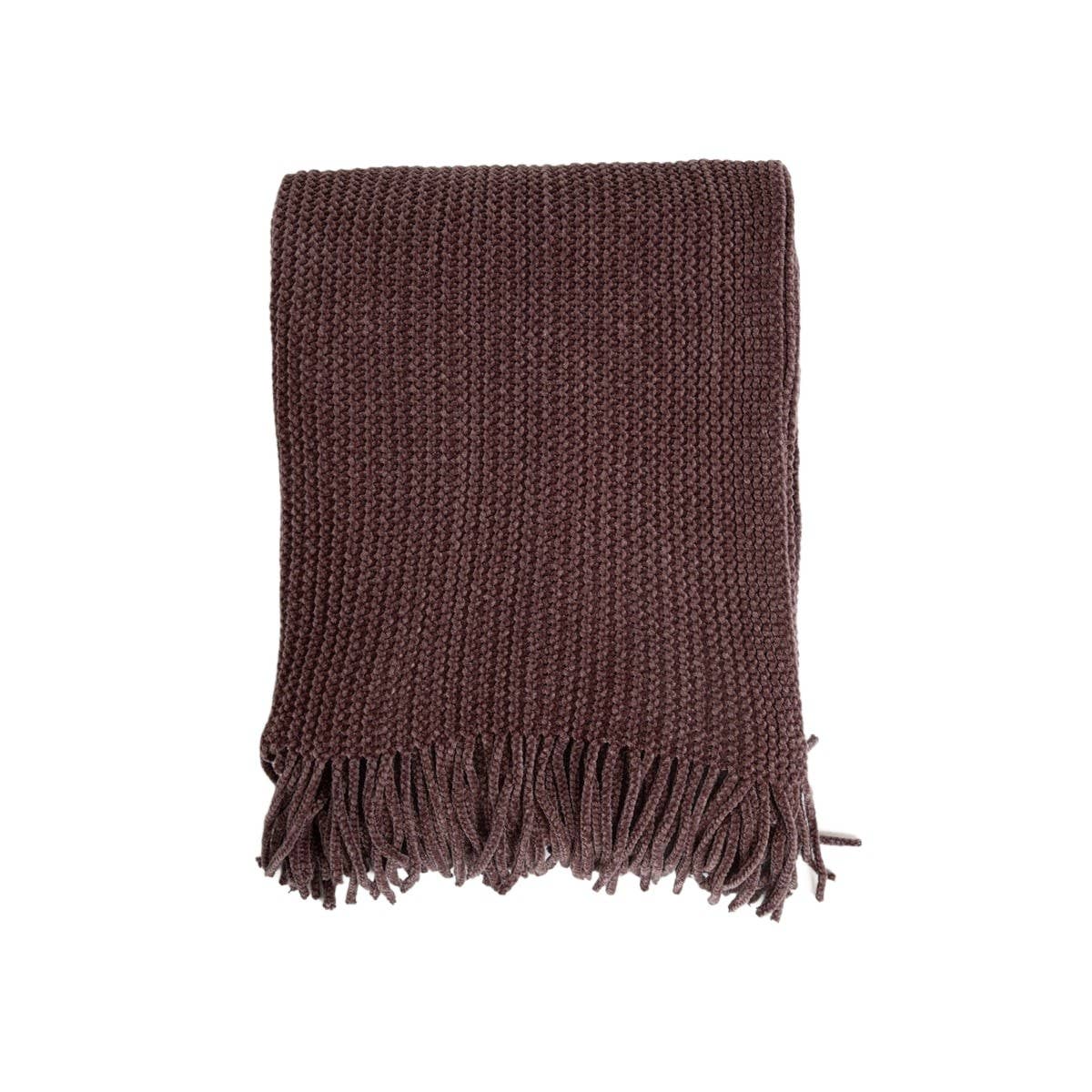 Couverture | CHENILLE | chenille chocolat |