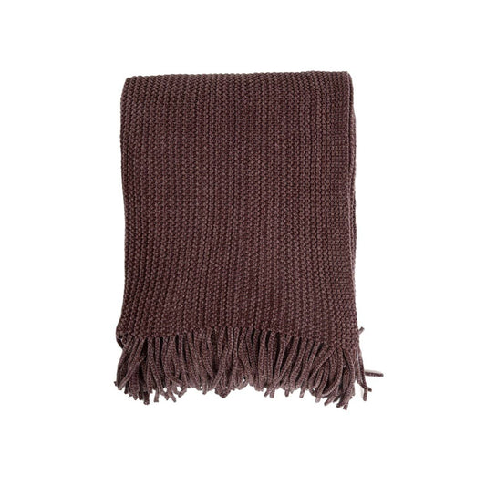 Couverture | CHENILLE | chenille chocolat |