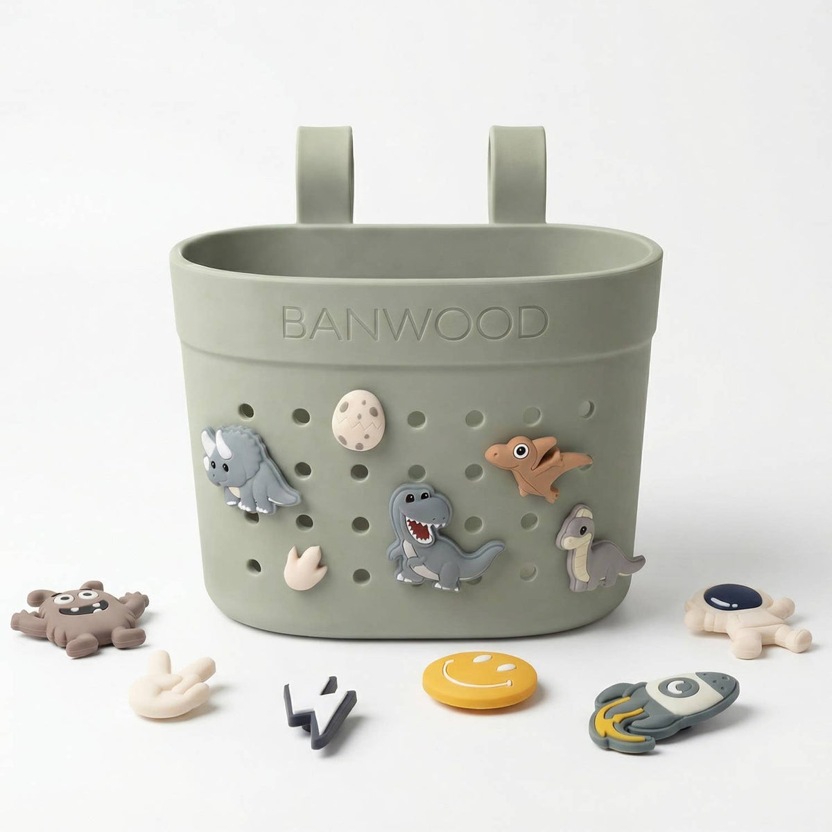 BANWOOD PANIER PIN & RIDE - OLIVE