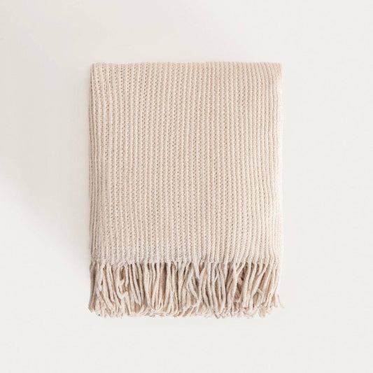 Couverture | CHENILLE | chenille écru | 130x170 cm |
