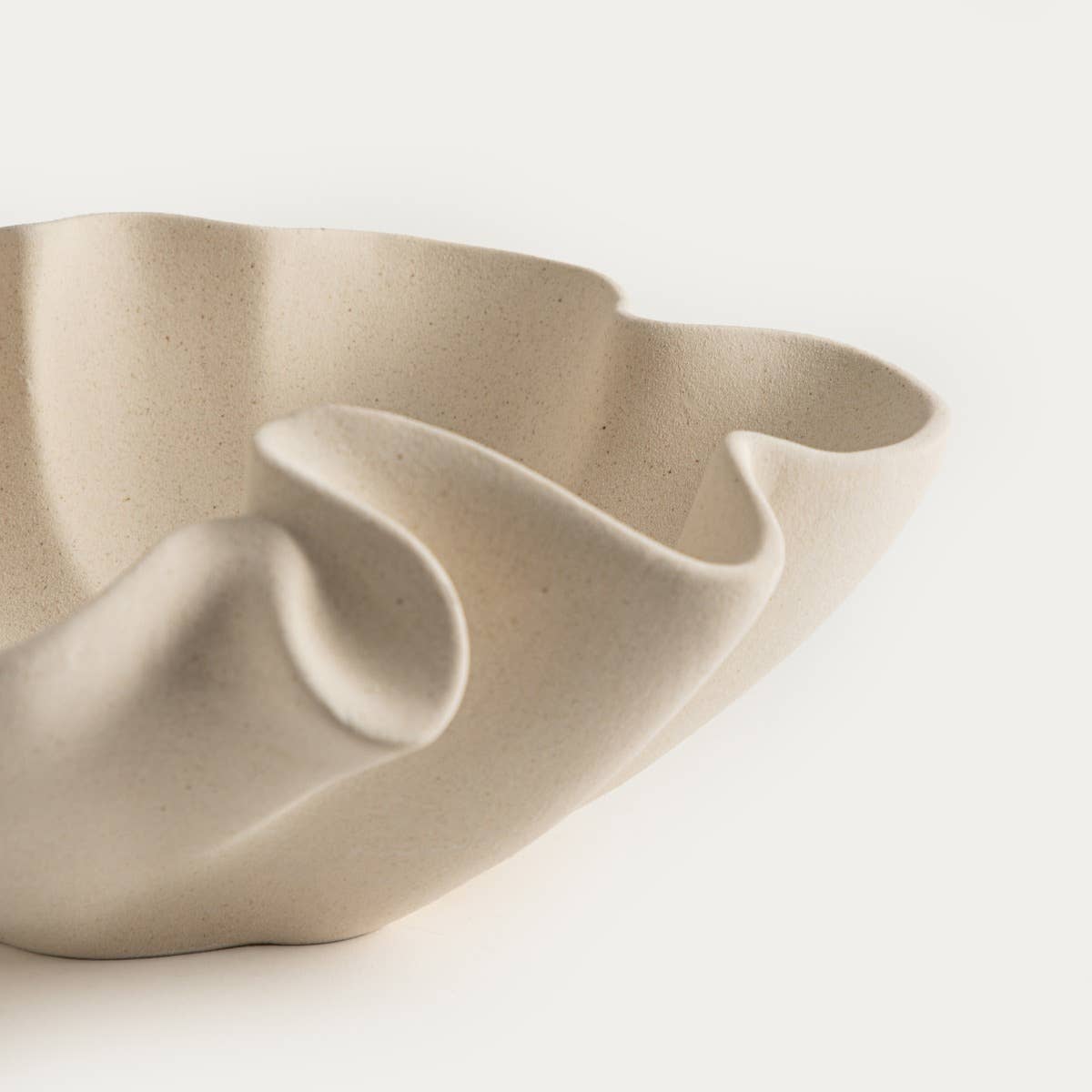 Plateau décoratif | EVANIA | bord irrégulier, beige