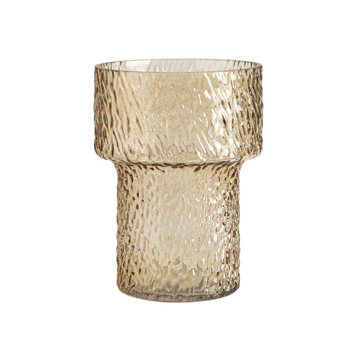 Vase | MIRELLE | verre beige | 15,7 x 21 cm
