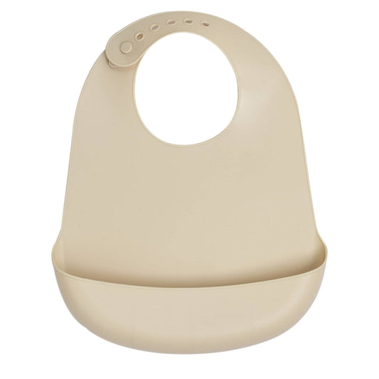 Bavoir silicone nougat