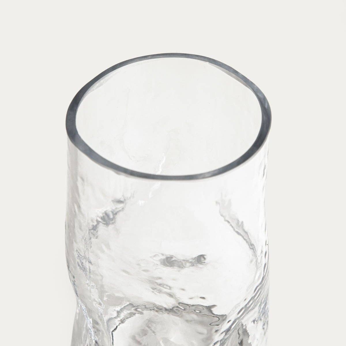 Vase | SOOFTE | verre transparent ondulé