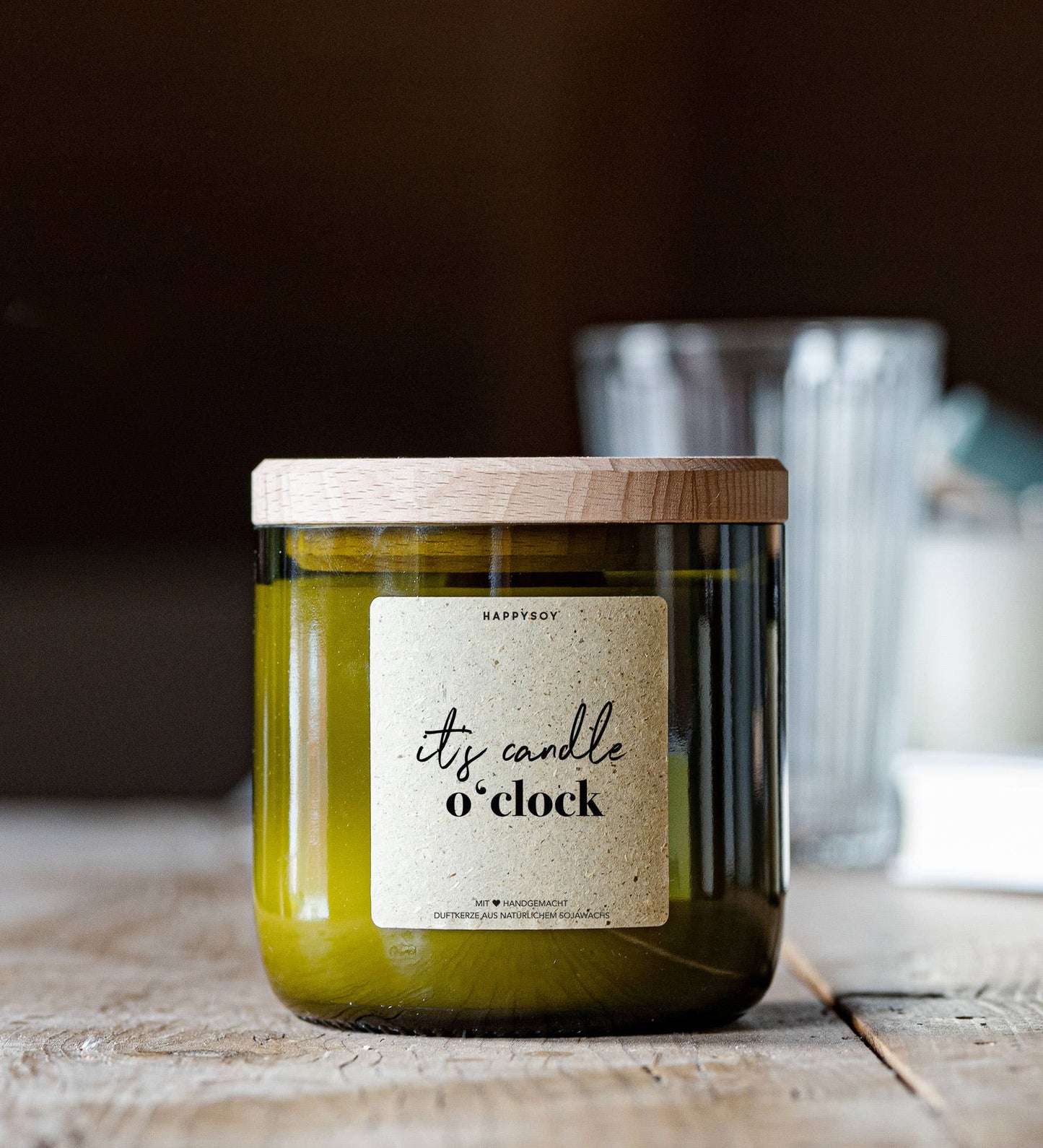 Bougie parfumée | It's Candle O'Clock | From wine bottle