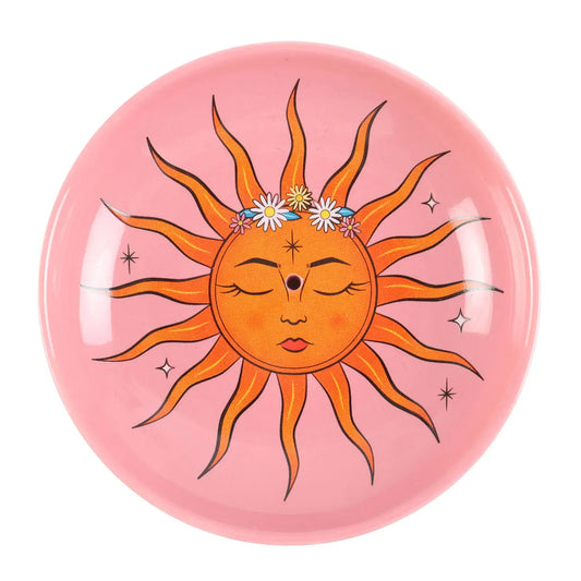 Le Porte-Encens en Céramique Rose Céleste Soleil