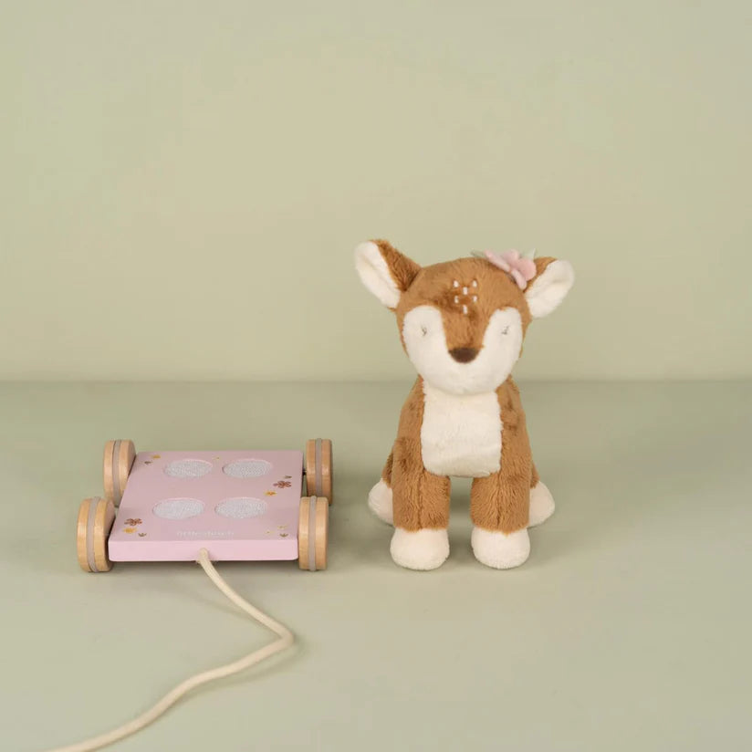 Animal à tirer Cerf - Rose